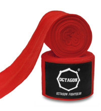 Bandaże bokserskie owijki Octagon 3 m - czerwone