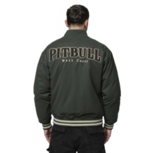 Kurtka przejściowa bejsbolówka PIT BULL "RADFORD" - ciemny zielony