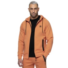 Bluza męska rozpinana z kapturem PIT BULL "DOGWOOD" - pomarańczowy