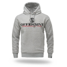 Bluza z kapturem Dobermans Aggressive "OFFENSIVE 99 BK402" - szara
