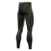Legginsy sportowe męskie Extreme Hobby "POLSKA ULTIMATE" - khaki