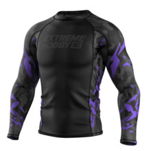 Longsleeve rashguard Extreme Hobby | Black Panther - czarny/fioletowy