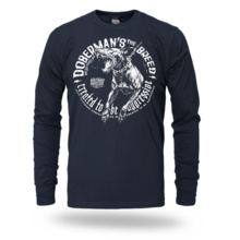 Longsleeve Dobermans Aggressive "THE BREED" LS373 - navy blue