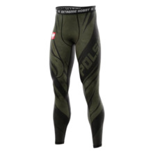 Legginsy sportowe męskie Extreme Hobby "POLSKA ULTIMATE" - khaki