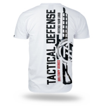 Koszulka T-shirt Dobermans Aggressive "TACTICAL DEFENSE TS399" - biały