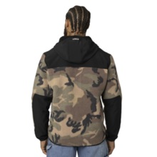 Bluza polarowa rozpinana z kapturem PIT BULL "JOYNER" - woodland camo