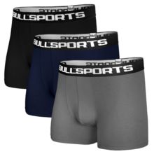 Bokserki PIT BULL komplet 3 sztuk czarny/grafitowy/granatowy