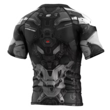 Extreme Hobby | IRON FORCE Men's Short Sleeve Rashguard - White