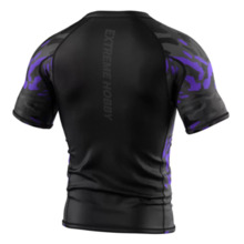 Short sleeve rashguard Extreme Hobby | BLACK PANTHER - czarny/fioletowy