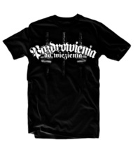 Koszulka T-shirt "PDW nadejdzie taki czas" odzież uliczna - czarna