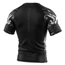 Short sleeve rashguard Extreme Hobby | BLACK PANTHER - czarny/biały