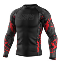 Longsleeve rashguard Extreme Hobby | Black Panther - czarny/czerwony