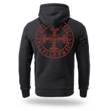 Bluza z kapturem Dobermans Aggressive "THORS CROSS BK386" - czarna