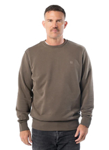 Men's PIT BULL washed "HACKETT" sweatshirt - olive