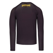 Rashguard longsleeve PIT BULL "LOGO PALMS" - brązowy