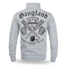 Dobermans Aggressive &quot;ONE CREW GANGLAND BCZ384&quot; Zip-Up Sweatshirt - Gray