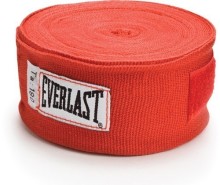 Boxing bandage Everlast 3 m cotton wraps - red