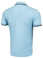Polo Koszulka PIT BULL "Pique" Stripes Regular - błękitna