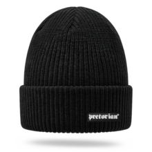 Pretorian "Ribbed Logo 3D" Winter Hat - Black