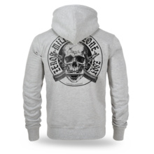 Dobermans Aggressive "MILITARY-ZONE BZ408" Zip-Up Hoodie - Gray