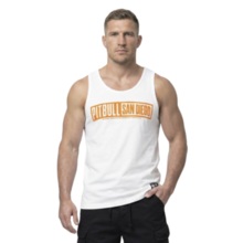 Tank Top PIT BULL Slim Fit "EIGHTY NINE DOG" - white
