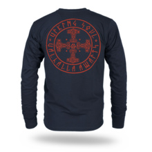Longsleeve Dobermans Aggressive "THORS CROSS" LS386 - granatowy