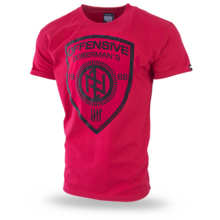 Koszulka T-shirt Dobermans Aggressive "Offensive Shield TS237" - czerwona