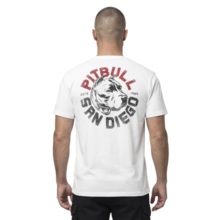 Koszulka męska PIT BULL "DOG SD" - biały