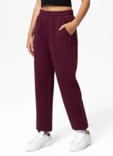 Spodnie damskie dresowe PIT BULL "TULLA" - wiśniowy