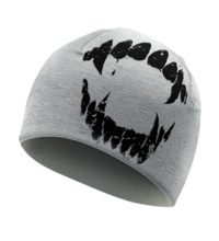 Octagon winter hat &quot;Teeth&quot; - gray