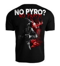 T-shirt &quot;No Pyro? No Party!&quot; streetwear - black