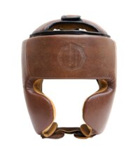 Kask bokserski Legion Octagon PRO Oldschool brown SKÓRA
