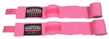 Bandaż bokserski elastyczny owijki MASTERS - BBE-4 - różowy