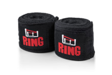 RING boxing bandage, boxing wraps, 2m - black