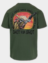 Koszulka męska PIT BULL "SHOT FOR SHOT" - ciemny zielony