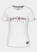 Koszulka damska PIT BULL "SANTA MUERTE ROSE" - biała
