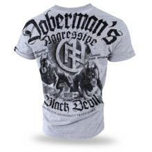 T-shirt Dobermans Aggressive &quot;Black Devil II TS198&quot; - gray