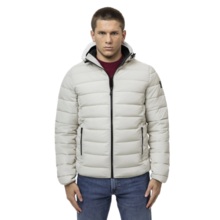 PIT BULL "SEACOAST III" quilted winter jacket with hood - white