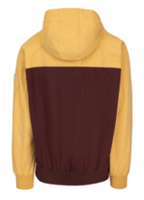 Kurtka przejściowa męska z kapturem PIT BULL "2 Color Longwood" - żółty/off-white/bordowy