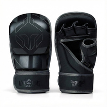 Rękawice sparingowe Ground Game MMA "Logo 3.0 Shadow" - czarno/czarne