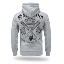 Bluza z kapturem Dobermans Aggressive "ONE CREW GANGLAND BK384" - szara