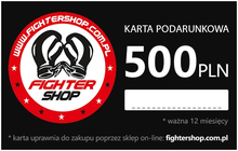 Karta Podarunkowa Fighershop 500 PLN