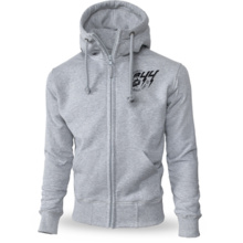 Dobermans Aggressive zip-up hoodie &quot;Thunder BZ229&quot; - gray