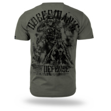 Koszulka T-shirt Dobermans Aggressive "DOBERMAN'S DEFENSE TS422" - zielona