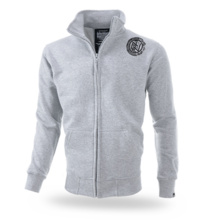 Dobermans Aggressive zip-up sweatshirt &quot;BLACK DEVIL BCZ154&quot; - gray