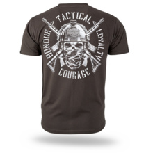 Koszulka T-shirt Dobermans Aggressive "COURAGE TS419" - brązowa