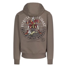 PIT BULL "BLOODLINE II" Zip-Up Hoodie - Brown