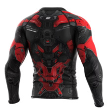  Extreme Hobby Men's Longsleeve Rashguard | IRON FORCE - Red