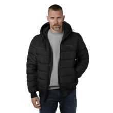 PIT BULL "DILLON" quilted winter jacket with hood - black