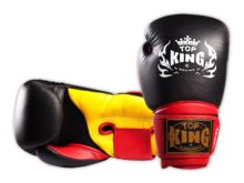  RĘKAWICE BOKSERSKIE TOP KING TKBGSA "SUPER AIR" (523) (black/red/yellow) "K"